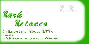 mark melocco business card